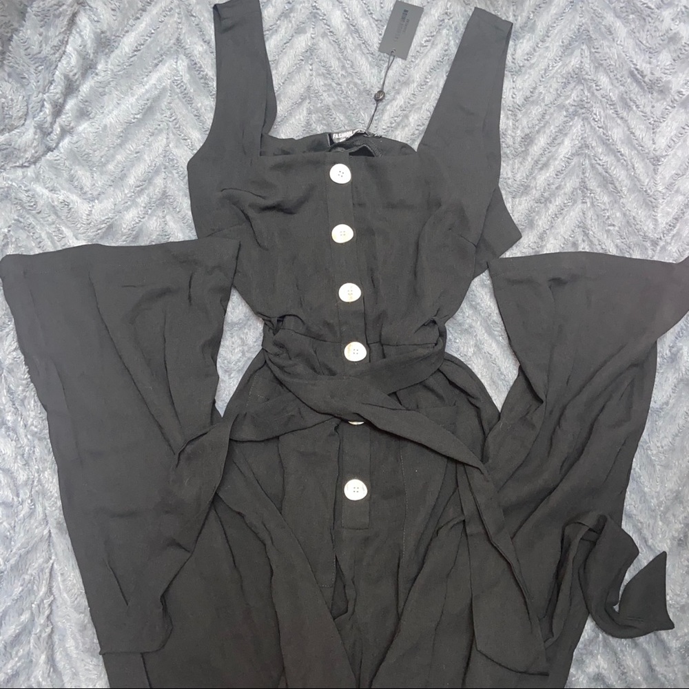 Fashion Union Swimwear Black Jumpsuit - Picture 2 of 6